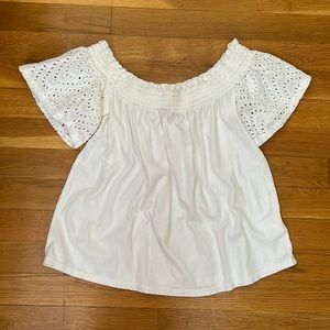 Express white knit top
